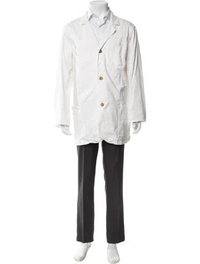 Pre-owned Ghiaia Cashmere Jacket In White