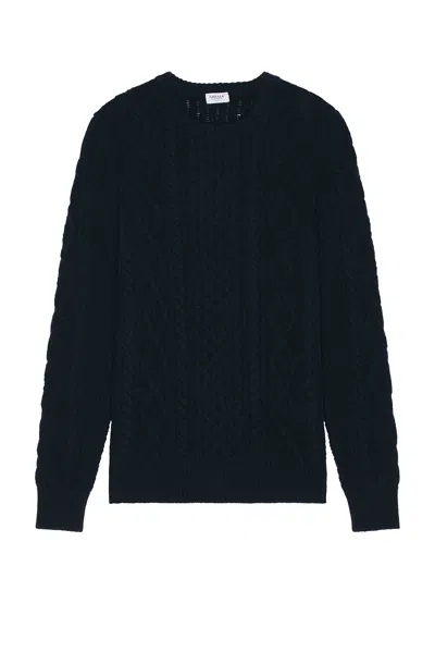 Ghiaia Cashmere Wool Cable Knit Pescatore Sweater In Blue
