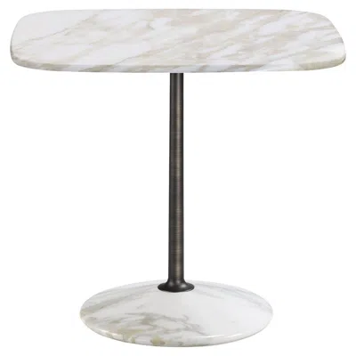 Pre-owned Ghidini 1961 Arnold Short White Marble Table