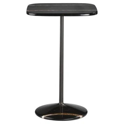 Pre-owned Ghidini 1961 Arnold Tall Square Black Marble Table