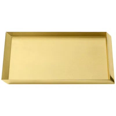 Pre-owned Ghidini 1961 Axonometry A4 Tray In Brass By Elisa Giovanni In Orange