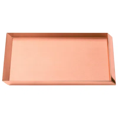 Pre-owned Ghidini 1961 Axonometry A4 Tray In Copper By Elisa Giovanni In Orange