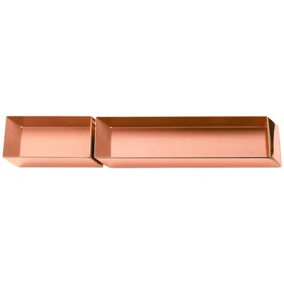 Pre-owned Ghidini 1961 Axonometry Office Set In Copper By Elisa Giovanni In Orange