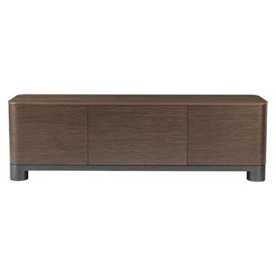 Pre-owned Ghidini 1961 Bold Dining Cabinet In New Lime Wood With Black Gold Legs By Elisa Giovannoni