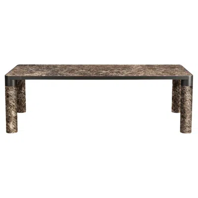 Pre-owned Ghidini 1961 Bold Rectangular Brown Dining Table By Elisa Giovannoni