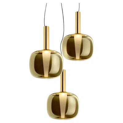 Pre-owned Ghidini 1961 Brass Pendant Lamp By Branch Creative In Sand