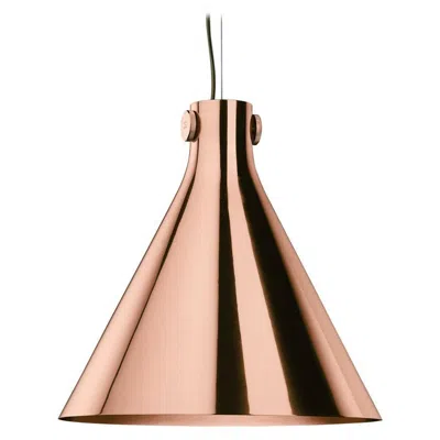 Pre-owned Ghidini 1961 Cone Suspension Lamp In Copper By Richard Hutten In Sand
