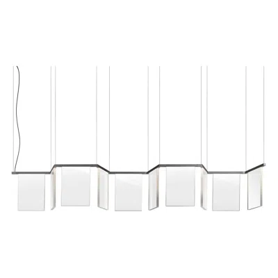 Pre-owned Ghidini 1961 Dash Glass Suspension Lamp In Transparent