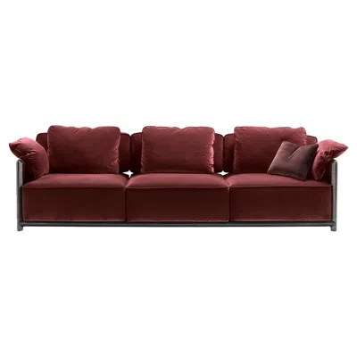 Pre-owned Ghidini 1961 Dodo Burgundy Sofa By Stefano Giovannoni In Red