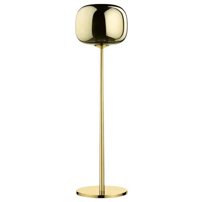 Pre-owned Ghidini 1961 Dusk Dawn Brass Floor Lamp By Branch In Sand