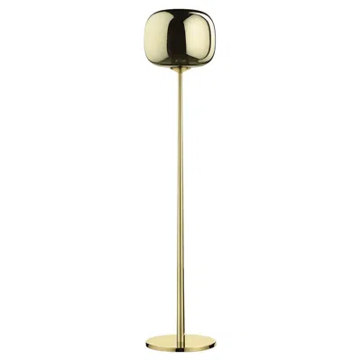 Pre-owned Ghidini 1961 Dusk Dawn Brass Floor Lamp By Branch In Sand