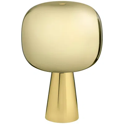 Pre-owned Ghidini 1961 Dusk Dawn Table Lamp C In Polished Brass Finish In Sand