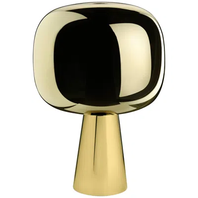 Pre-owned Ghidini 1961 Dusk Dawn Table Lamp In Brass And Metalized Glass Designed By Branch In Sand