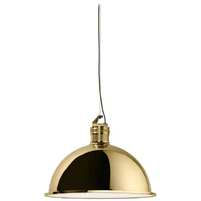 Pre-owned Ghidini 1961 Factory Small Suspension Light In Brass By Elisa Giovanni In Sand