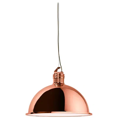 Pre-owned Ghidini 1961 Factory Small Suspension Light In Copper By Elisa Giovanni In Orange
