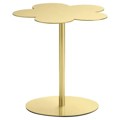 Pre-owned Ghidini 1961 Flowers Small Brass Side Table By Stefano Giovannoni In Orange