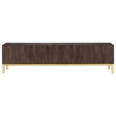 Pre-owned Ghidini 1961 Frame Living Cabinet In Bolivar Wood By Stefano Giovannoni In Multi