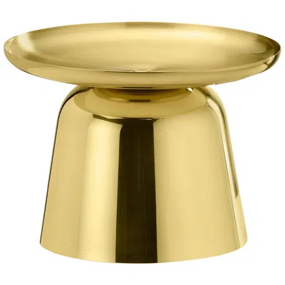 Pre-owned Ghidini 1961 Gil & Luc Small Vase In Polished Brass In Orange