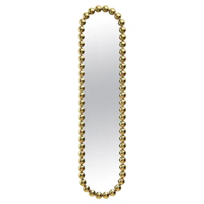 Pre-owned Ghidini 1961 Gioiello Small Oval Mirror By Nika Zupanc In Gray
