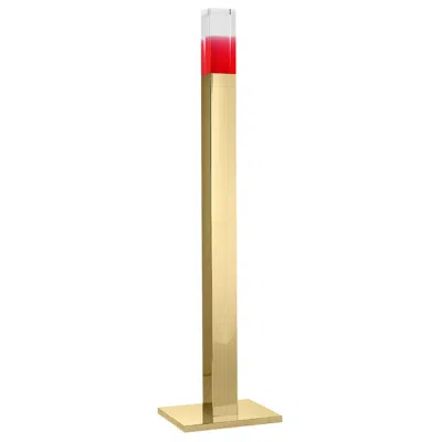 Pre-owned Ghidini 1961 Giotto Gold Floor Lamp By Andrea Branzi