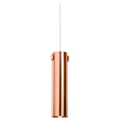 Pre-owned Ghidini 1961 Indi Cylinder Pendant In Copper By Richard Hutten In Orange
