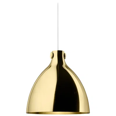 Pre-owned Ghidini 1961 Indi Round Pendant In Brass By Richard Hutten In Orange