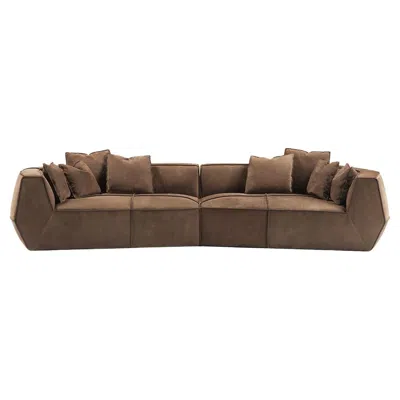 Pre-owned Ghidini 1961 Infinito Medium Brown Sofa By Lorenza Bozzoli