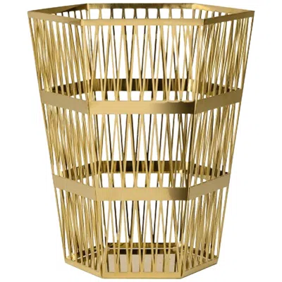 Pre-owned Ghidini 1961 Italian Design  Small Paper Basket In Brown