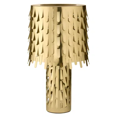 Pre-owned Ghidini 1961 Jackfruit Table Lamp In Polished Brass By Campana Brothers In Sand