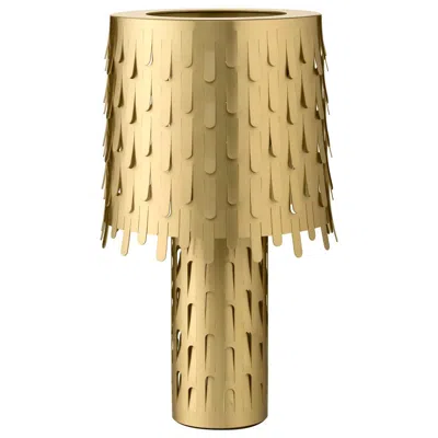 Pre-owned Ghidini 1961 Jackfruit Table Lamp In Satin Brass By Campana Brothers In Brown