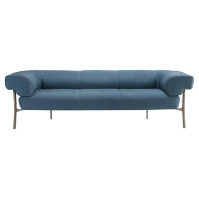 Pre-owned Ghidini 1961 Katana 3-seater Sofa By Paolo Rizzatto In Gray