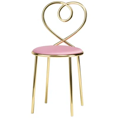Pre-owned Ghidini 1961 Love Chair Ninfea In Polished Brass By Nika Zupanc In Sand