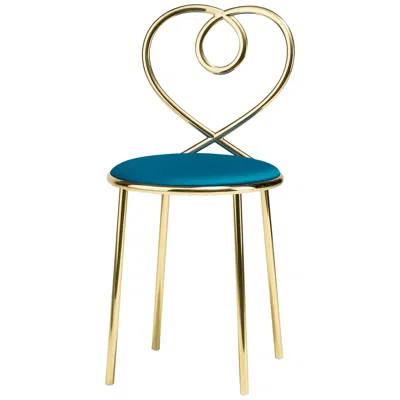 Pre-owned Ghidini 1961 Love Chair Ottanio In Polished Brass By Nika Zupanc In Sand