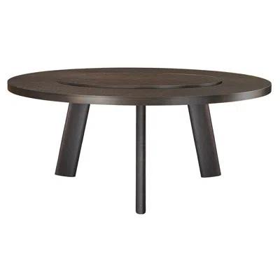Pre-owned Ghidini 1961 Native Round Brown Table By Stefano Giovannoni