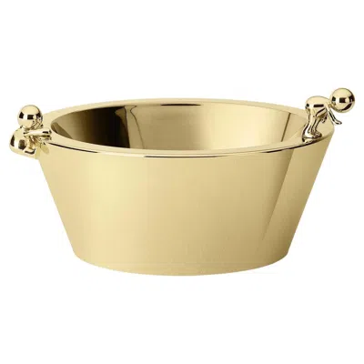 Pre-owned Ghidini 1961 Omini Medium Gold Centerpiece By Stefano Giovannoni