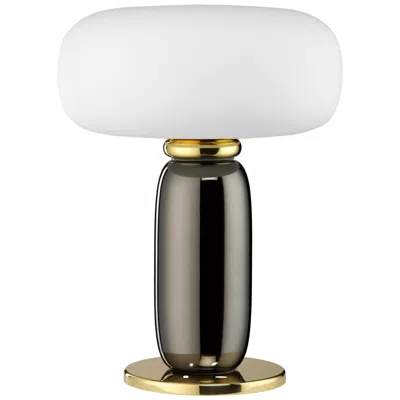 Pre-owned Ghidini 1961 One On One Table Lamp In Polished Brass And Glass By Branch In Transparent
