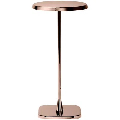 Pre-owned Ghidini 1961 Opera Extra Small Round Side Table In Copper Bronze Finish In Sand