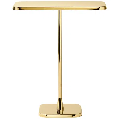 Pre-owned Ghidini 1961 Opera Rectangular Brass Table Designed By Richard Hutten For Ghidini In Sand