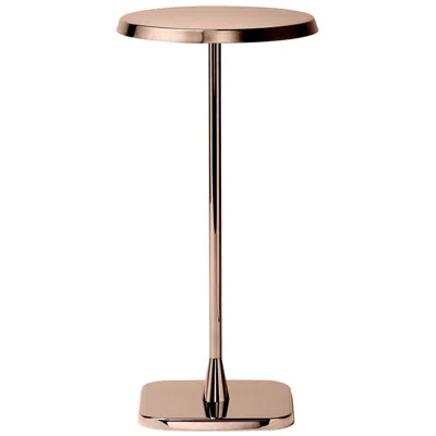 Pre-owned Ghidini 1961 Opera Small Round Table In Stainless Steel By Richard Hutten In Sand