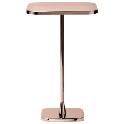 Pre-owned Ghidini 1961 Opera Squared Table In Copper Bronze Finish In Sand