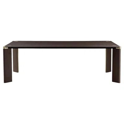 Pre-owned Ghidini 1961 Ottanta Rectangular Wooden Dining Table By Lorenza Bozzoli In Brown