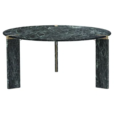 Pre-owned Ghidini 1961 Ottanta Round Green Dining Table By Lorenza Bozzoli