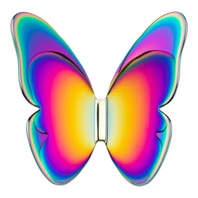 Pre-owned Ghidini 1961 Single Butterfly Coatrack In Candy Collection By Richard Hutten In Pink