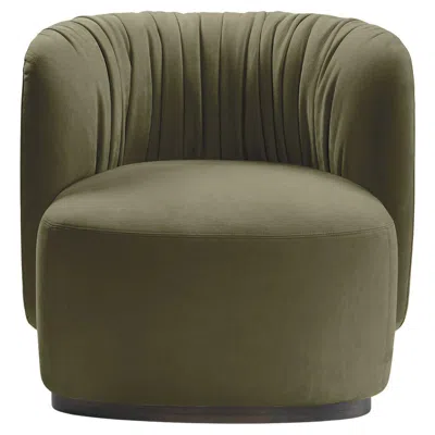 Pre-owned Ghidini 1961 Sipario Green Armchair By Lorenza Bozzoli