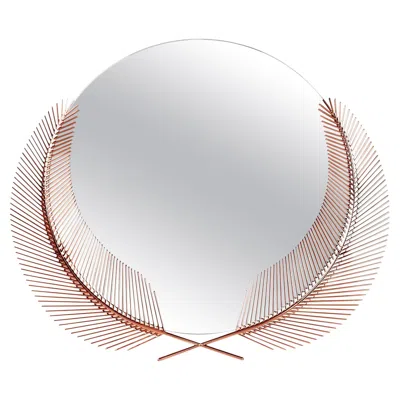 Pre-owned Ghidini 1961 Sunset Small Rose Mirror By Nika Zupanc In Red