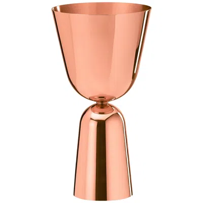 Pre-owned Ghidini 1961 Tall Flirt Collection Vase In Copper By Noè Duchaufour-lawrence In Orange