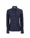 Ghirardelli Camicia Classica Elasticizzata Blu