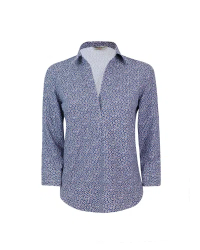 Ghirardelli Camicia Classica Elasticizzata Con Stampa Floreale