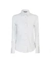 Ghirardelli Camicia Classica Elasticizzata Bianca In White