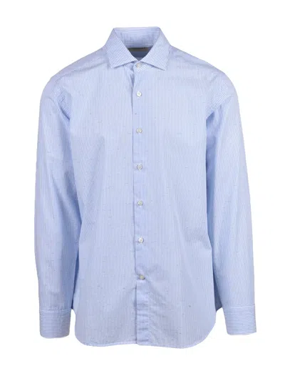 Ghirardelli Light Blue Classic Cotton-blend Shirt